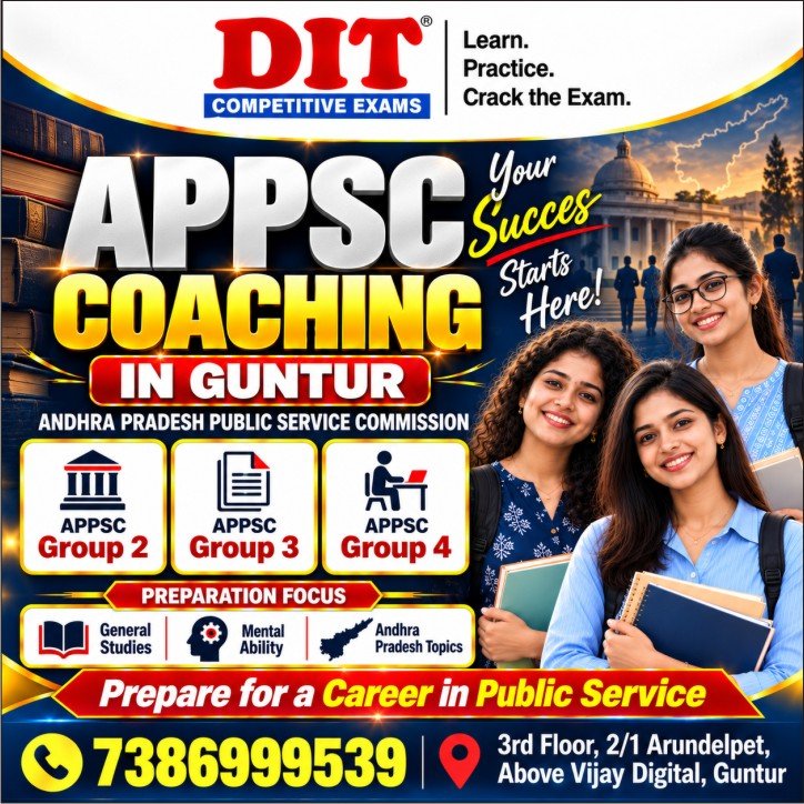 APPSC Coaching in Guntur - DIT Competitive Exams APPSC Coaching in Guntur - DIT Competitive Exams