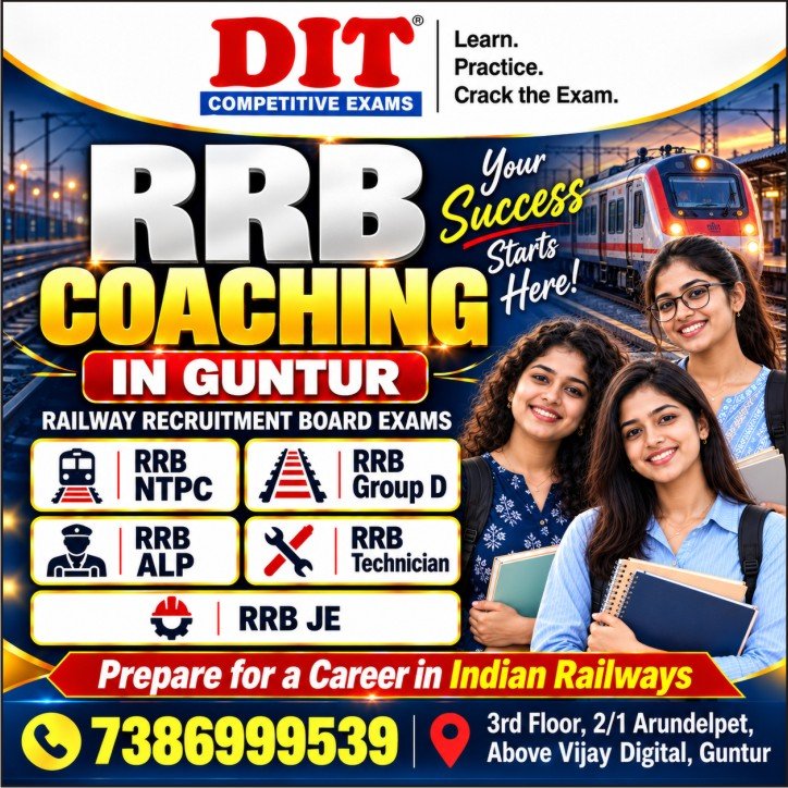RRB Coaching in Guntur - DIT Competitive Exams RRB Coaching in Guntur - DIT Competitive Exams
