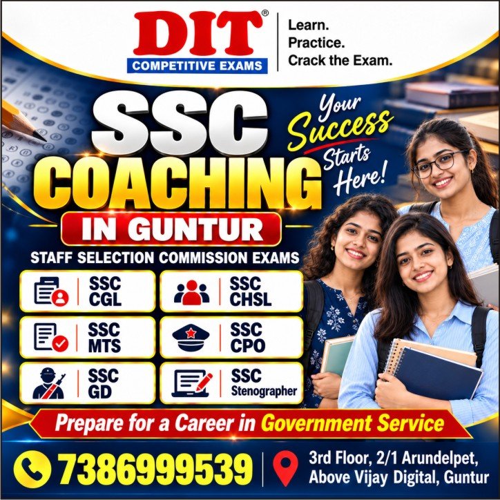 SSC Coaching in Guntur - DIT Competitive Exams SSC Coaching in Guntur - DIT Competitive Exams